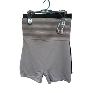 Marilyn Monroe 1X 2 Pack High Waist Shaping Shorts Long‎ Leg Tummy Control